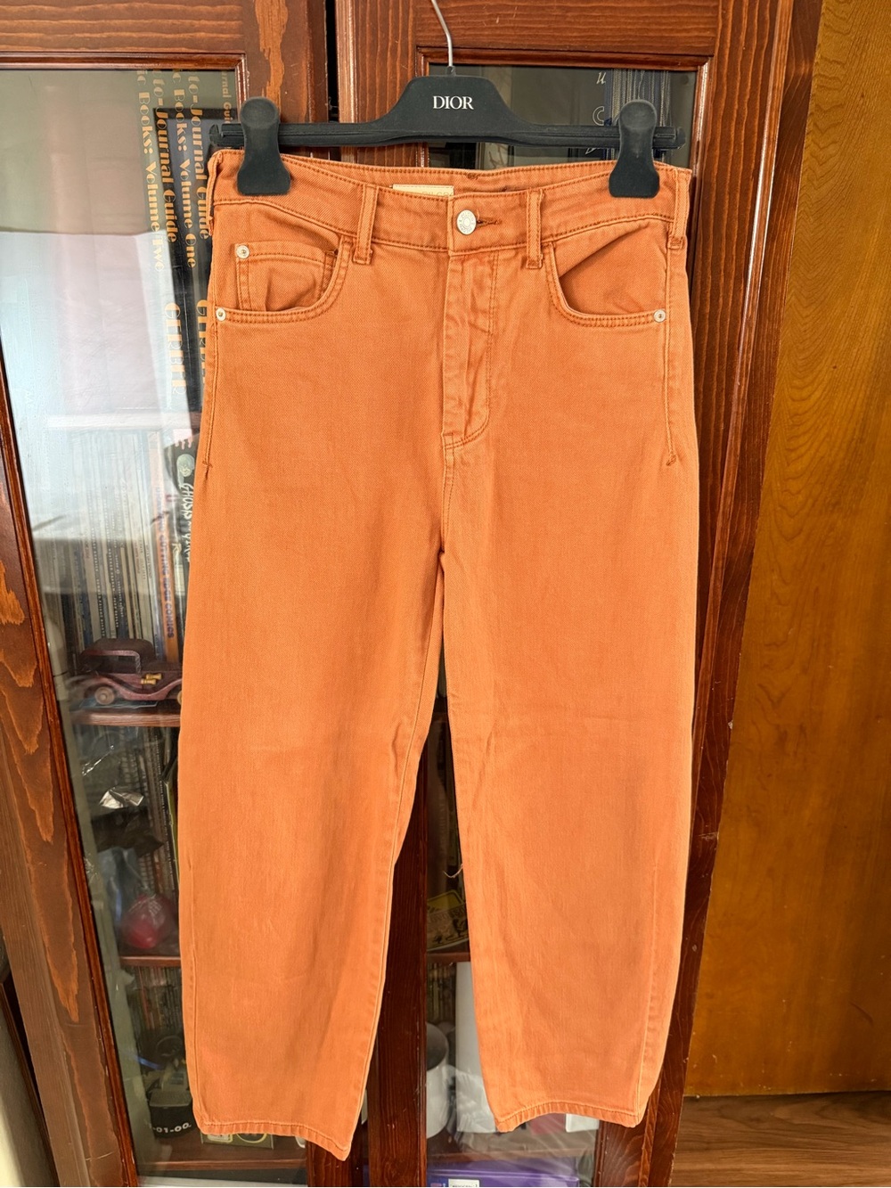 Pilcro Anthropologie Orange High Rise Roamer Jeans Size 26